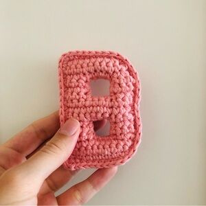Crochet Letter Custom Letter Monogram Crochet B Baby Shower Gift Nursery